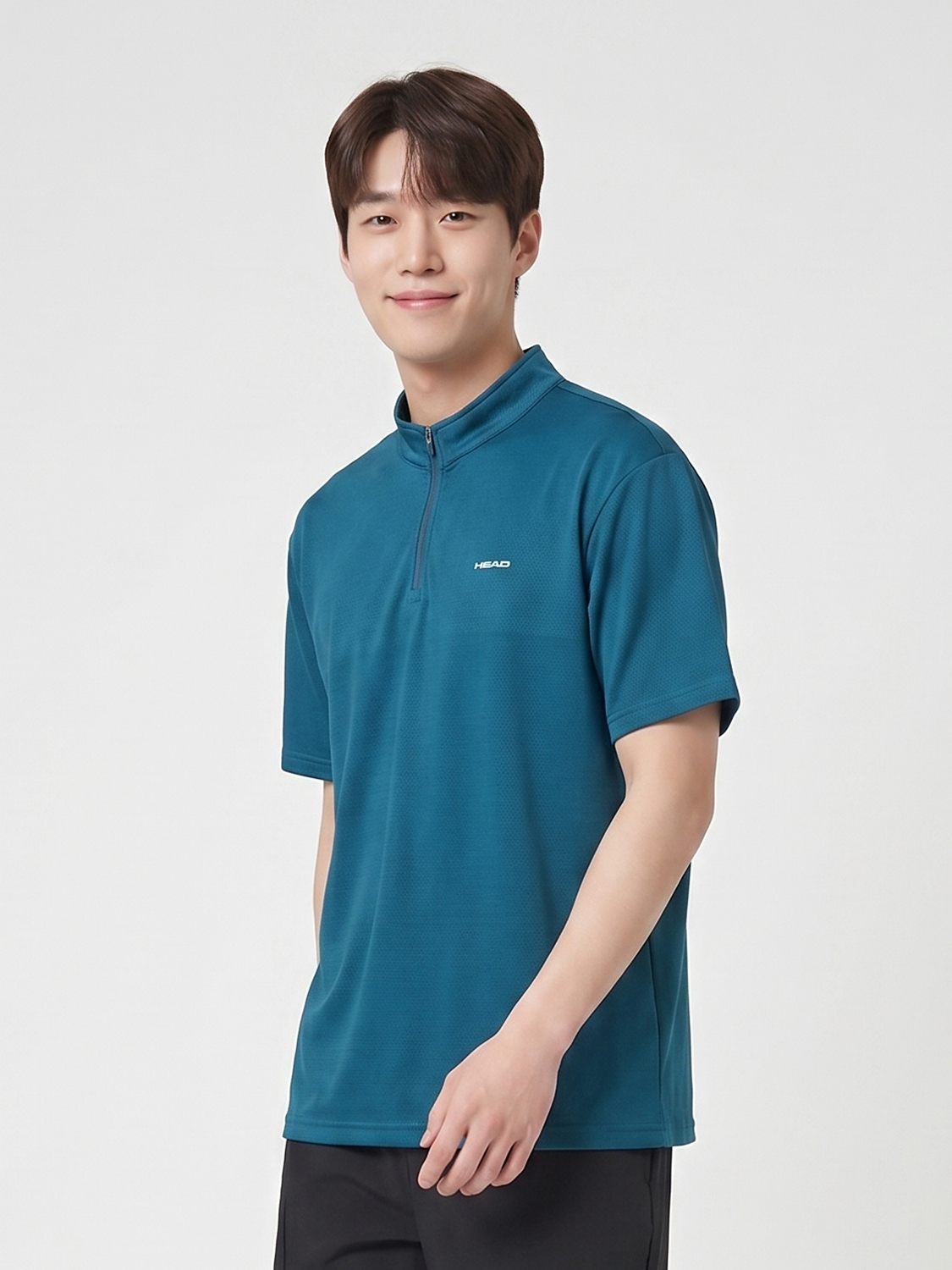 [남성] HEAD  스포츠 반집업 티 M