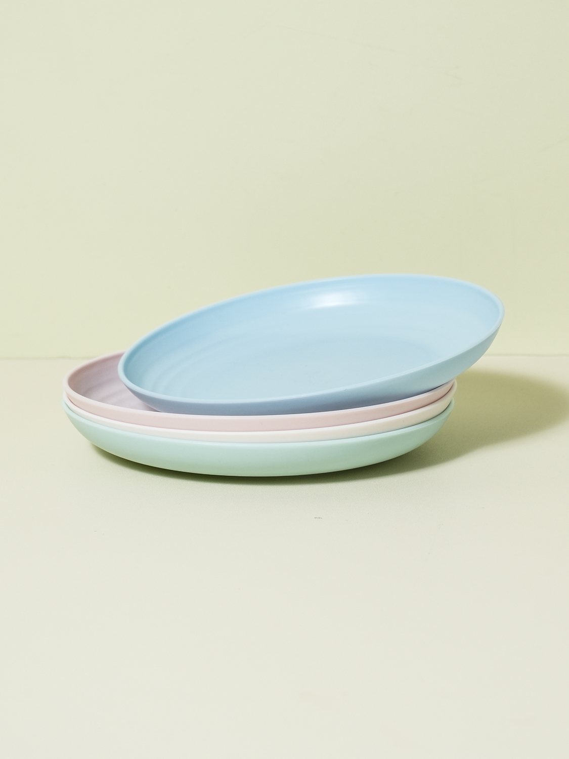 파스텔색상PP접시(4개입/SET)(약15 cm)