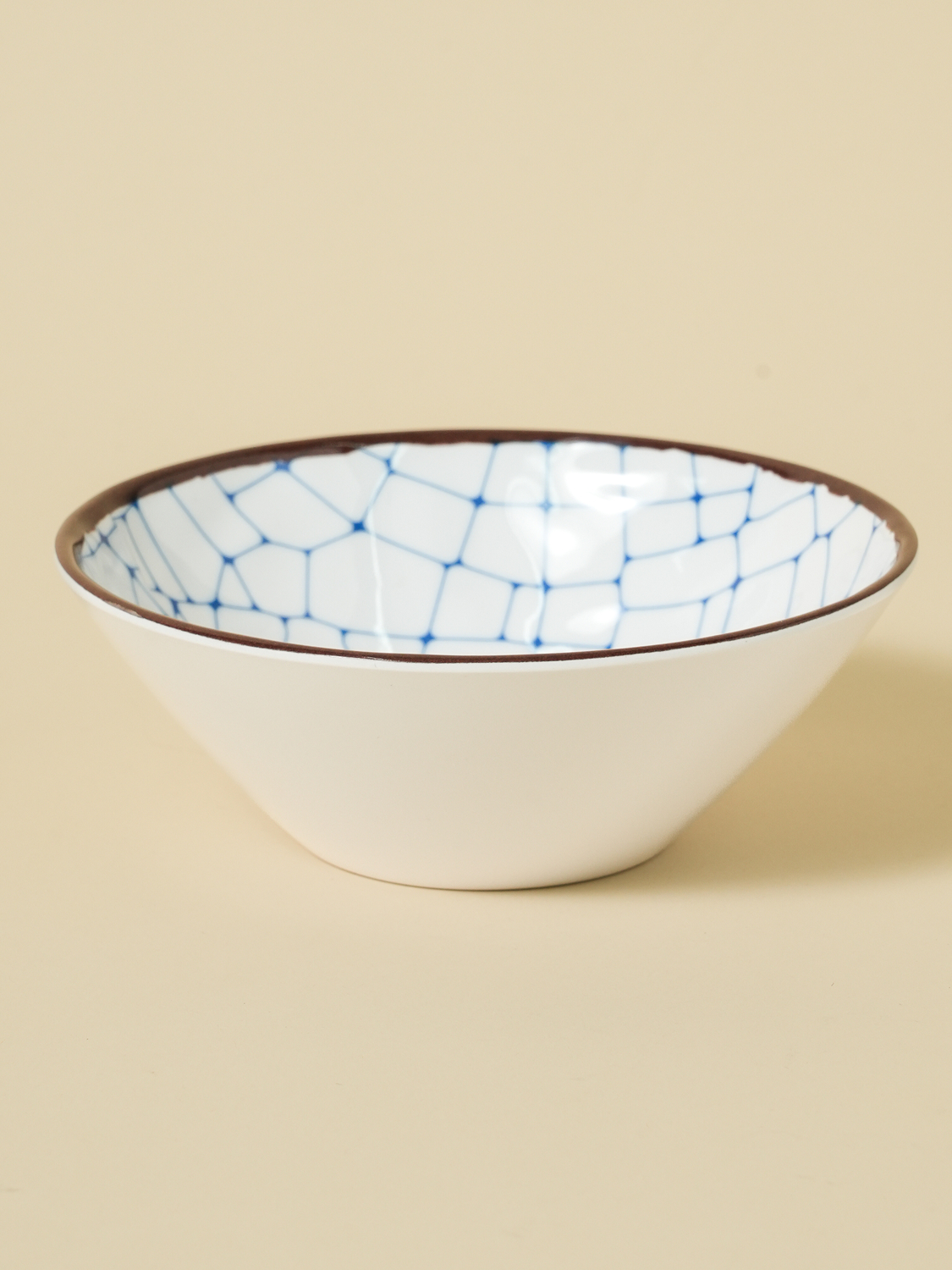 와풍 패턴 멜라민 볼 14 cm