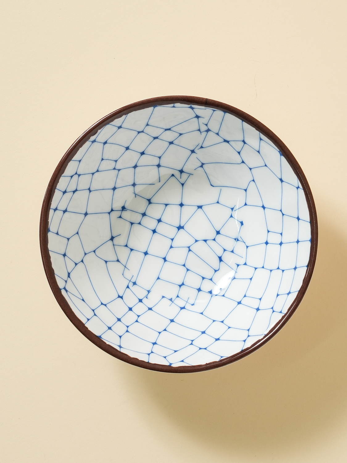 와풍 패턴 멜라민 볼 14 cm