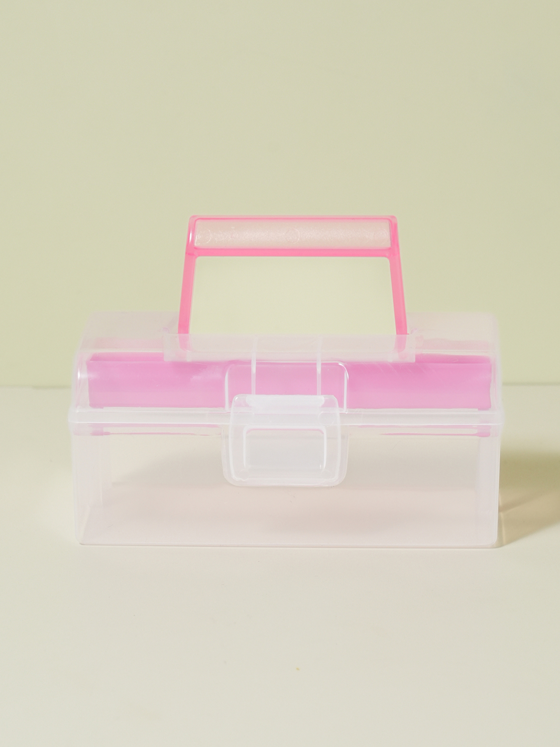 일본제 야마다 반투명 수납함 핑크