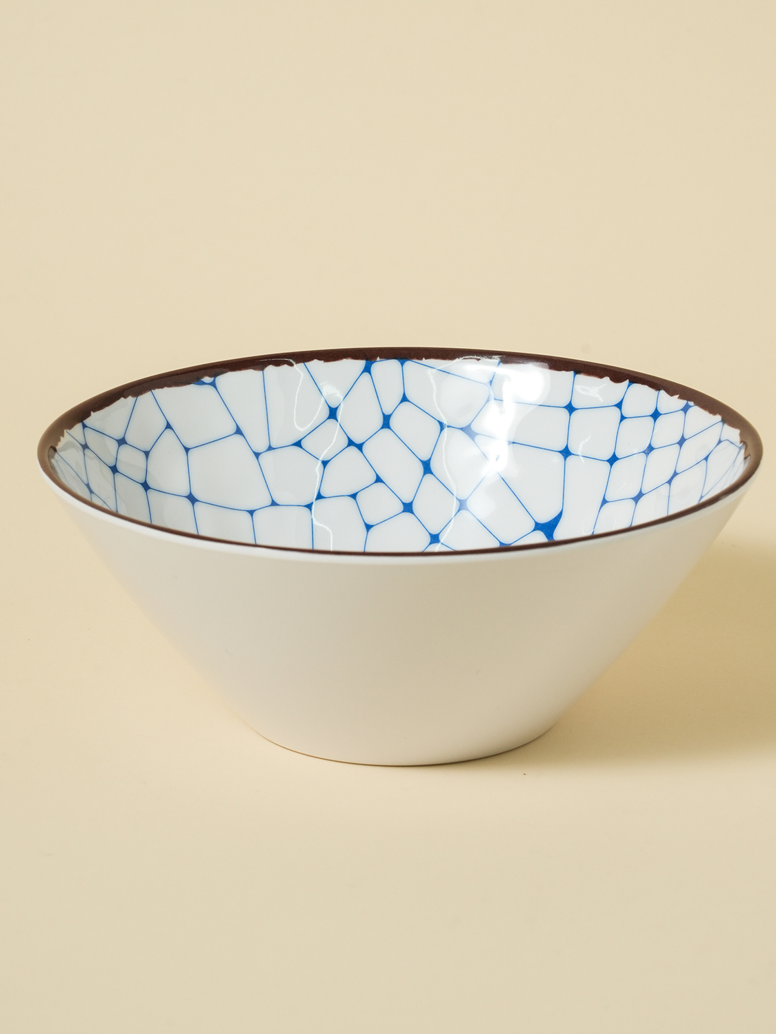 와풍 패턴 멜라민 볼 17.5 cm