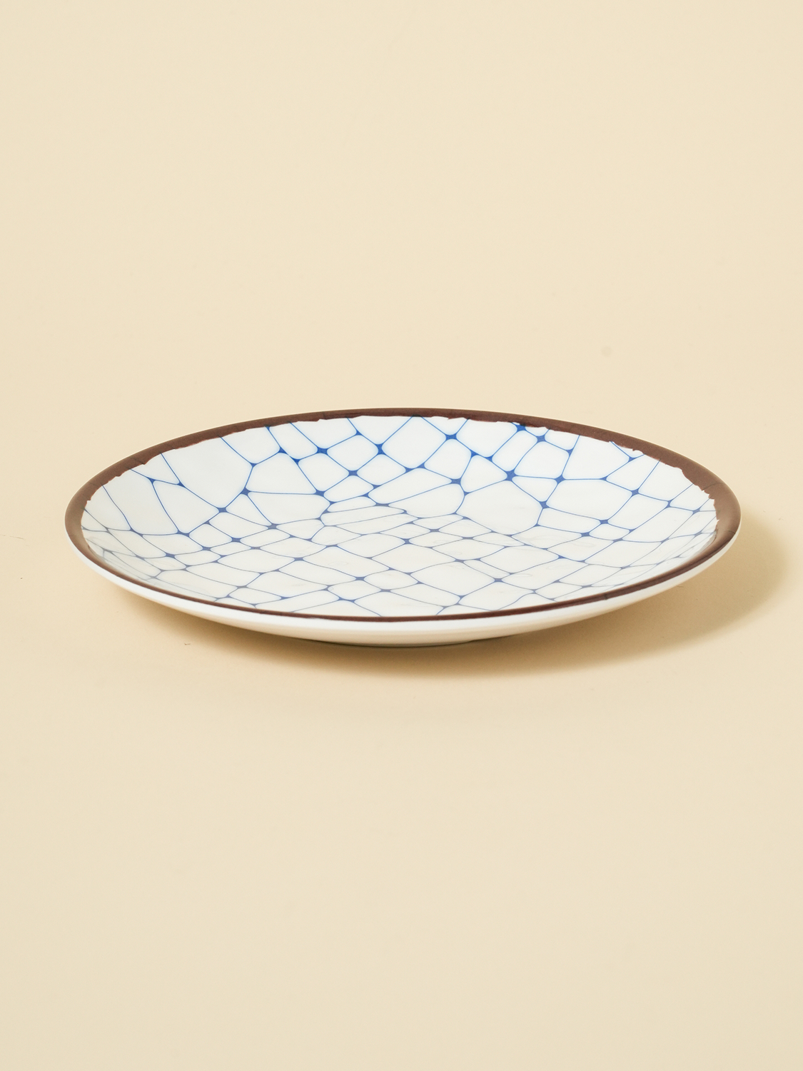 와풍 패턴 멜라민 접시 16.5 cm