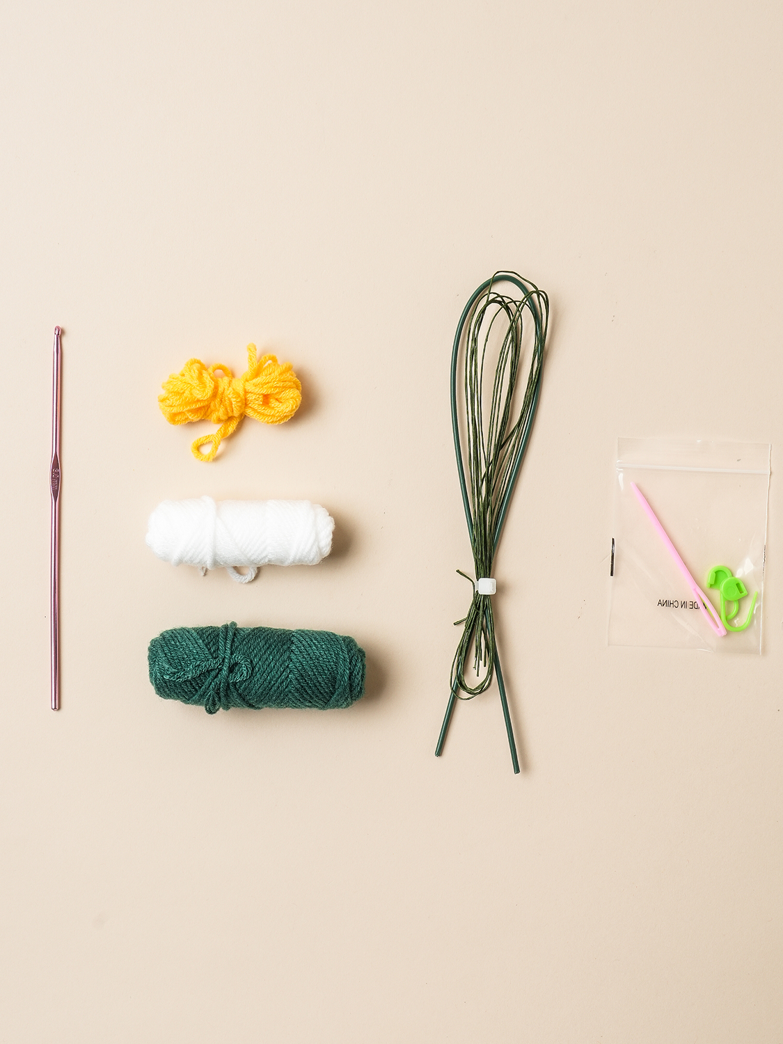 뜨개 꽃 DIY 물망초
