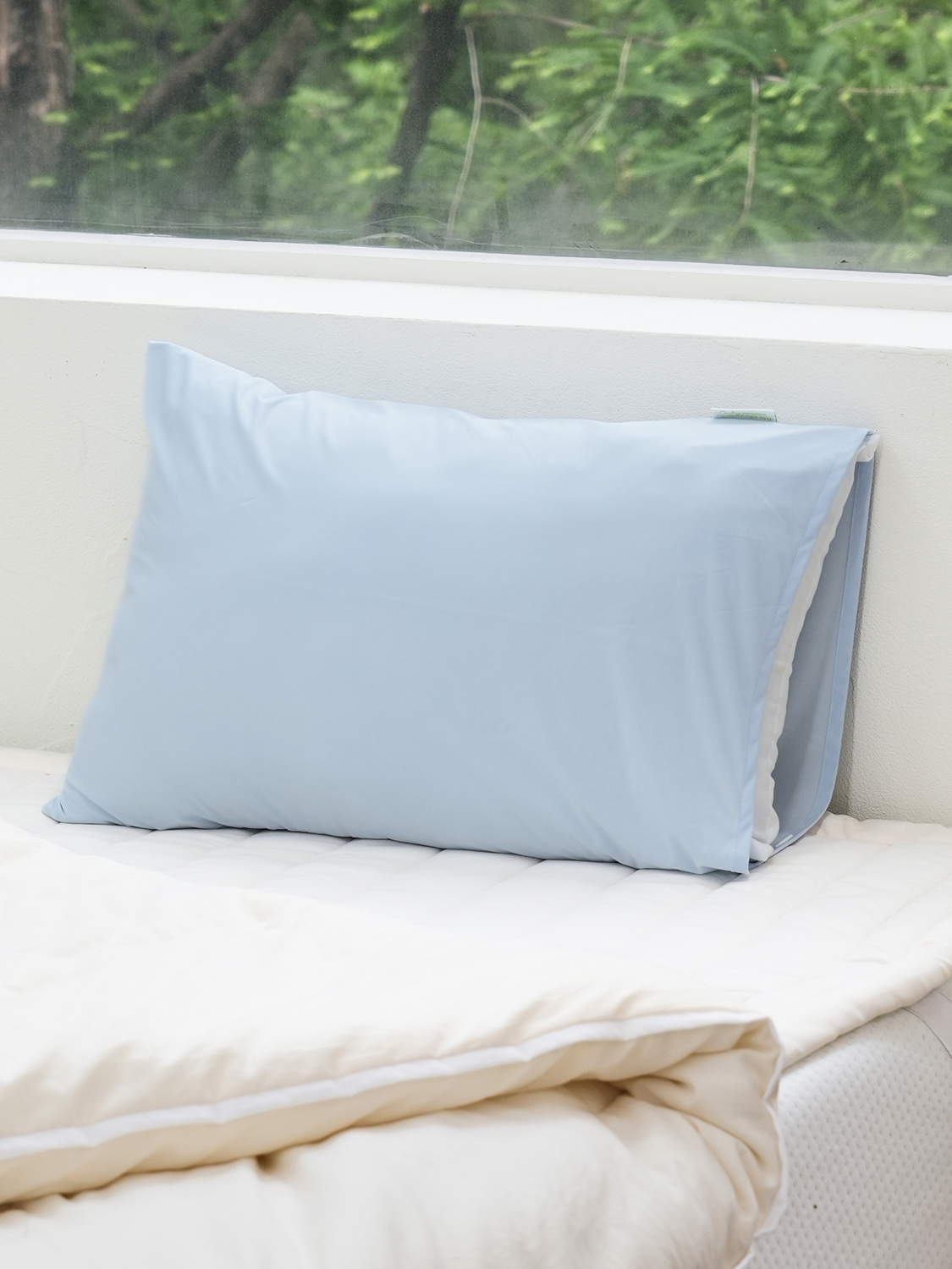 냉감 단색 베개 커버 58 X 38 cm 자루형