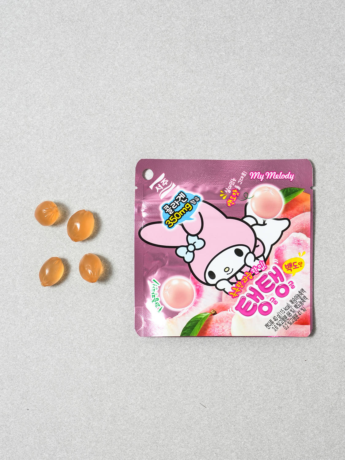 탱글탱글 40g 백도 맛