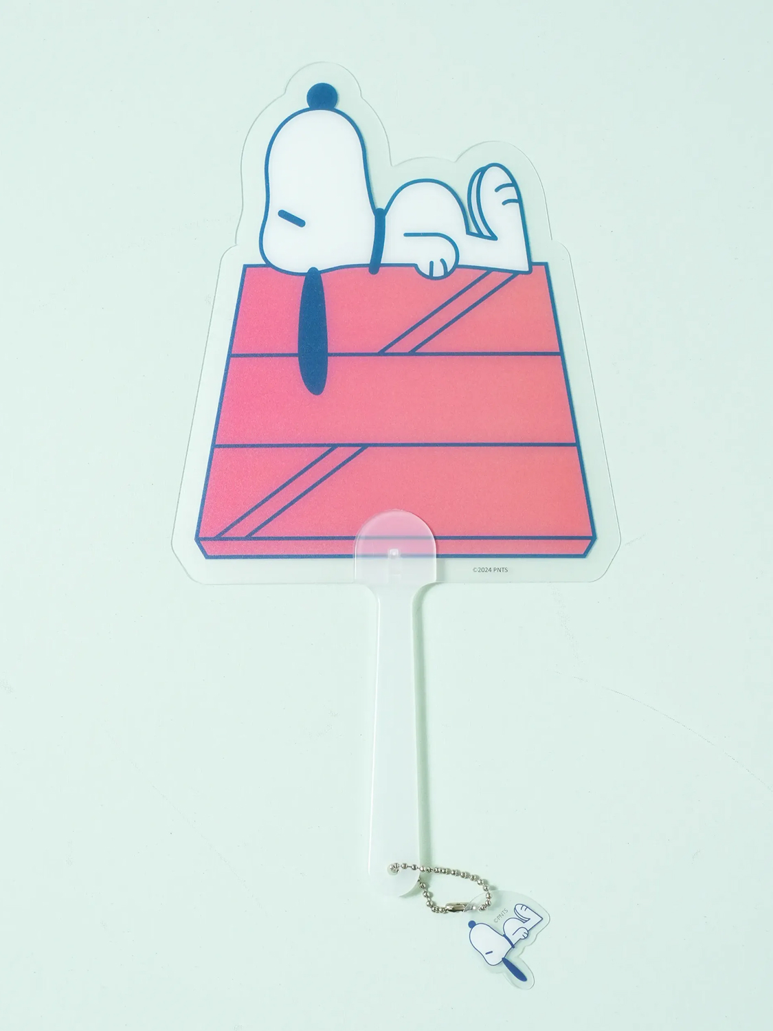스누피 모양 손잡이 부채
