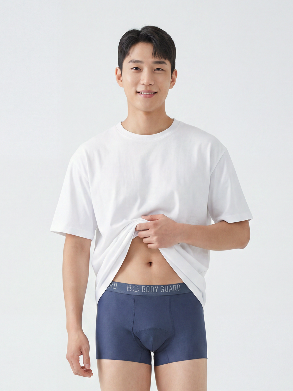 BG보디가드 메시 서포트 심리스 드로즈 95/100/105 블루