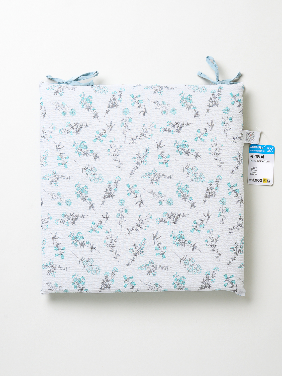 시어서커 사각 방석 40 X 40 cm 패턴