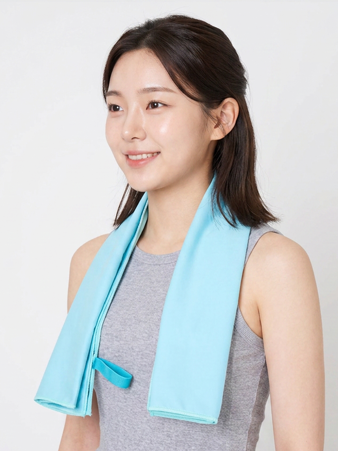 단색 스포츠 타월 M 민트