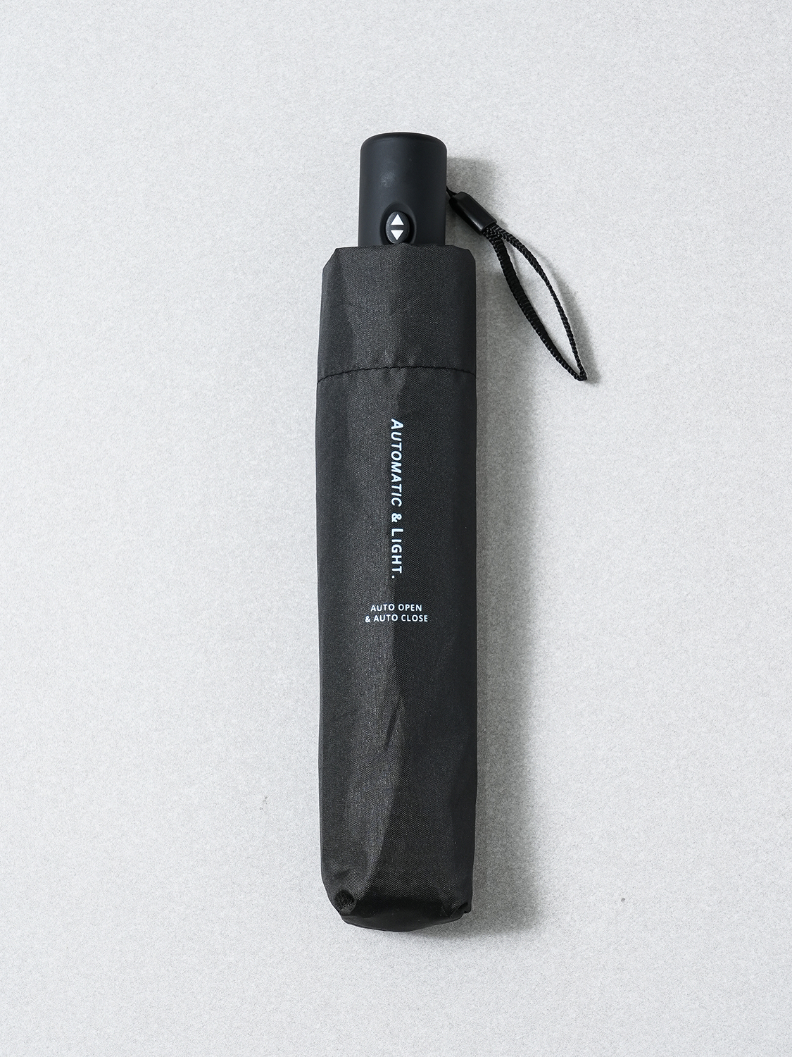 [약 200 g 중량] 경량 완전 자동 3단 우산 5K 50 cm 블랙