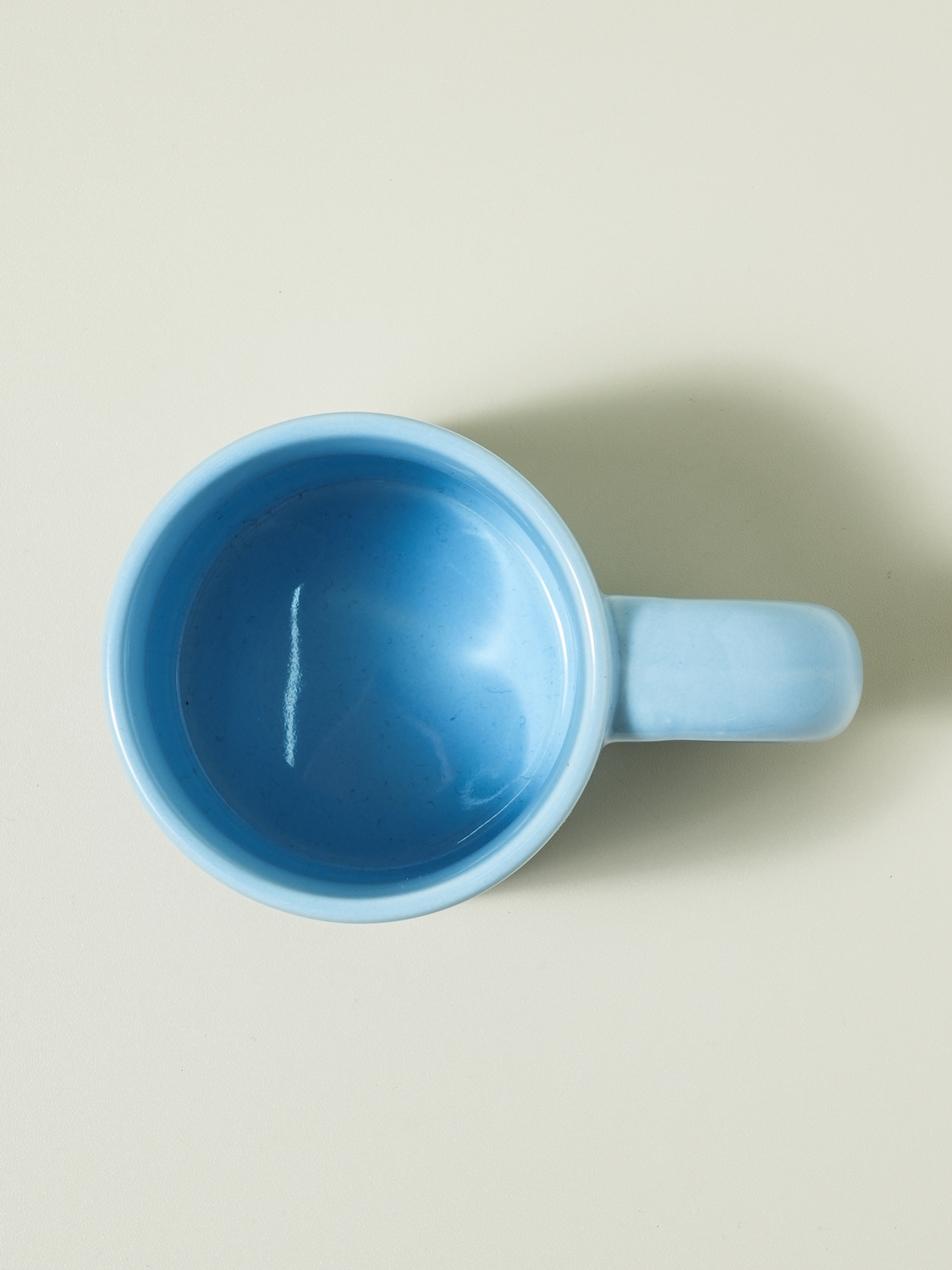 블루 통통 핸들 머그컵 330 ml