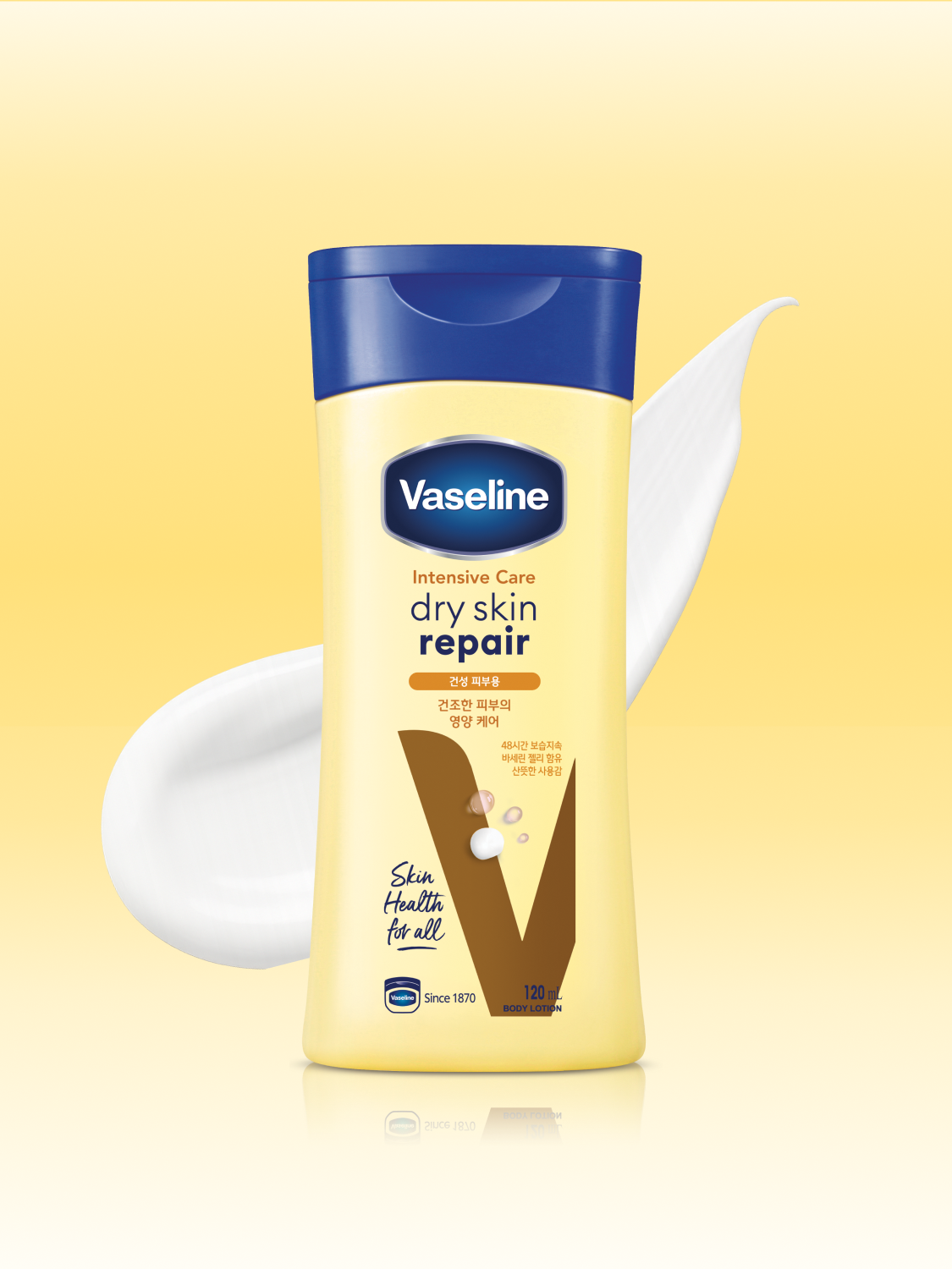 바세린 인텐시브 케어 드라이 스킨 리페어 로션 120 ml