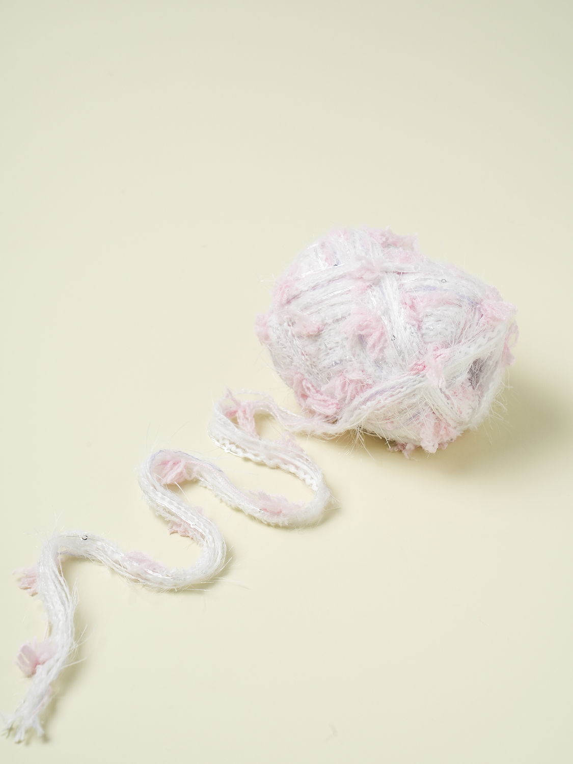 스팽글 합사 뜨개실 30 g 핑크