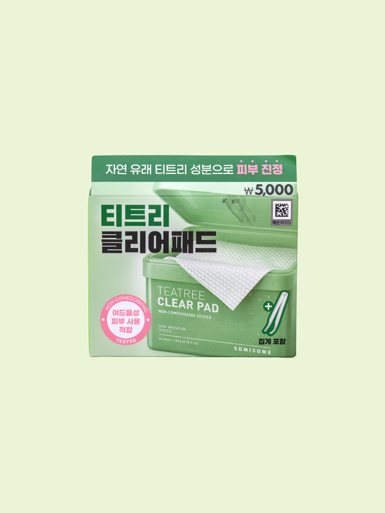 소미썸 티트리 클리어 사각패드 50매 185 g