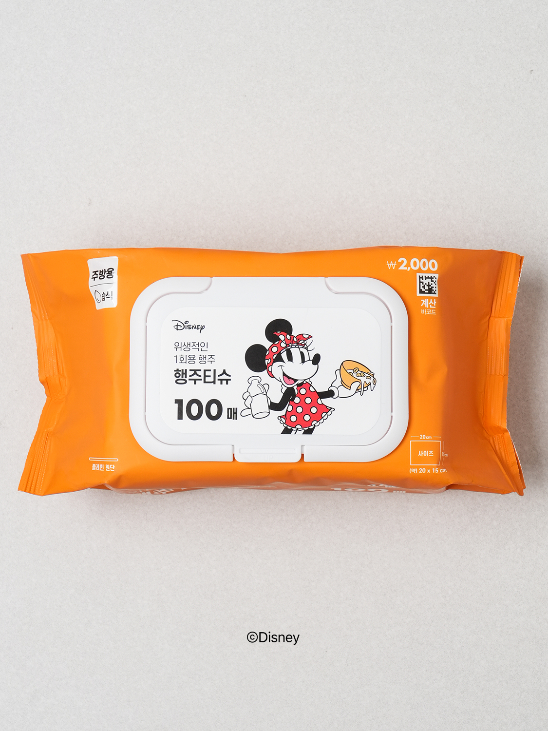 디즈니 행주 티슈 100매입