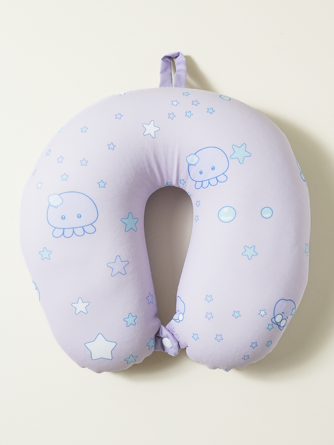 썸머글로시 비즈 냉감 목 쿠션 29 X 29 cm 퍼플