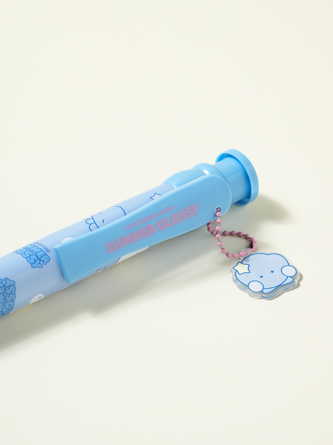 썸머글로시 빅사이즈 장식 볼펜 1.0 mm 흑색