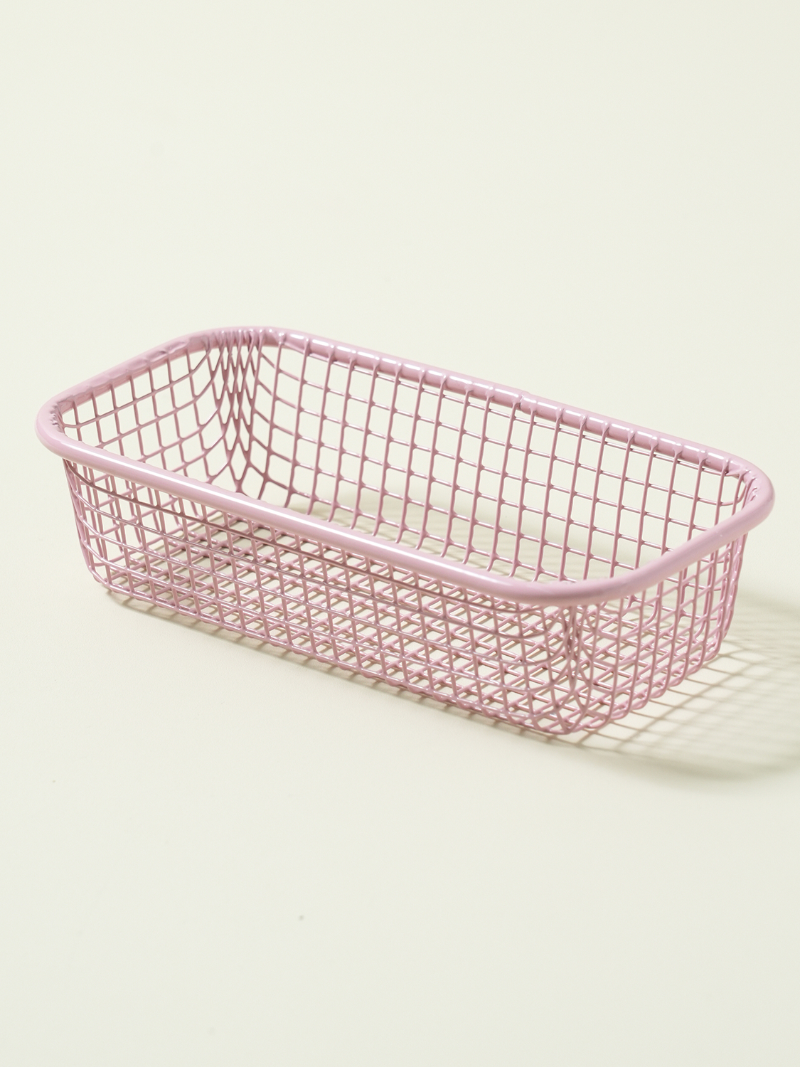 메시 컬러 바구니 핑크