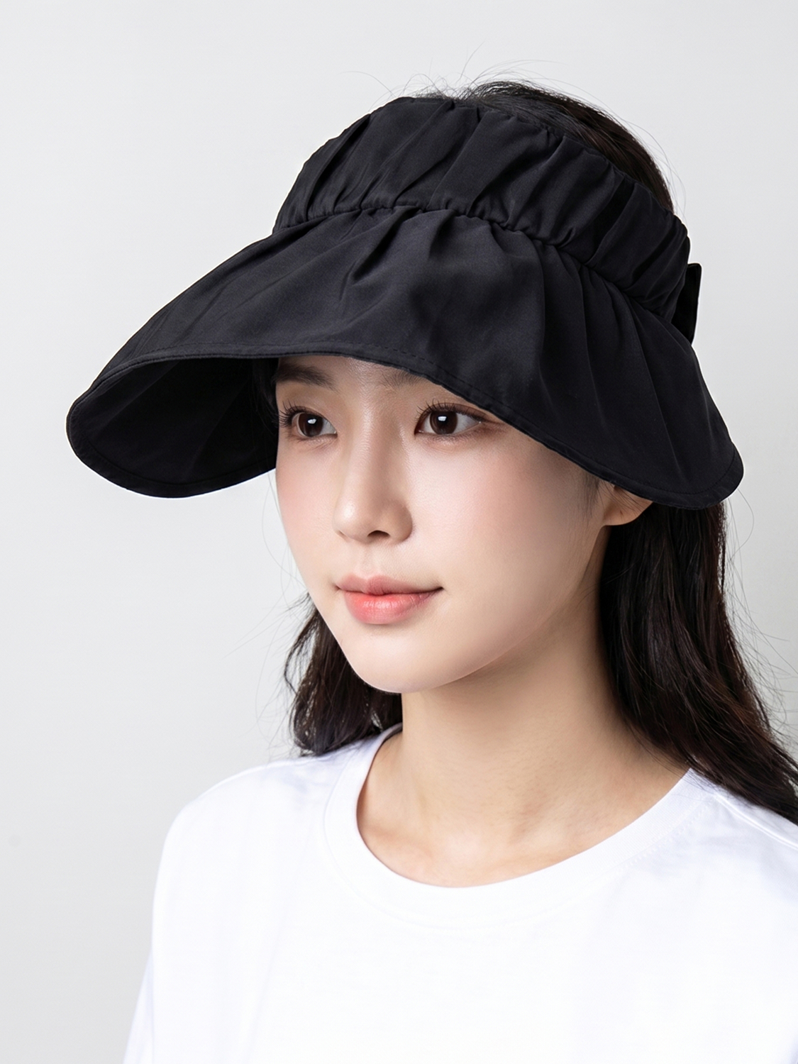접이식 차광 모자 블랙
