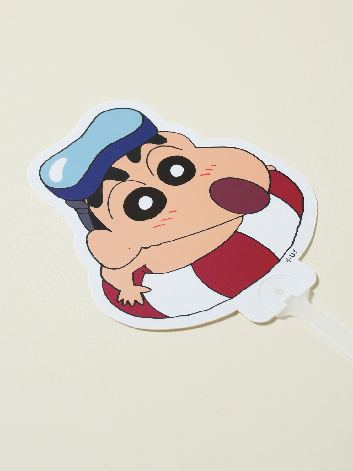 짱구 키링 손잡이 부채