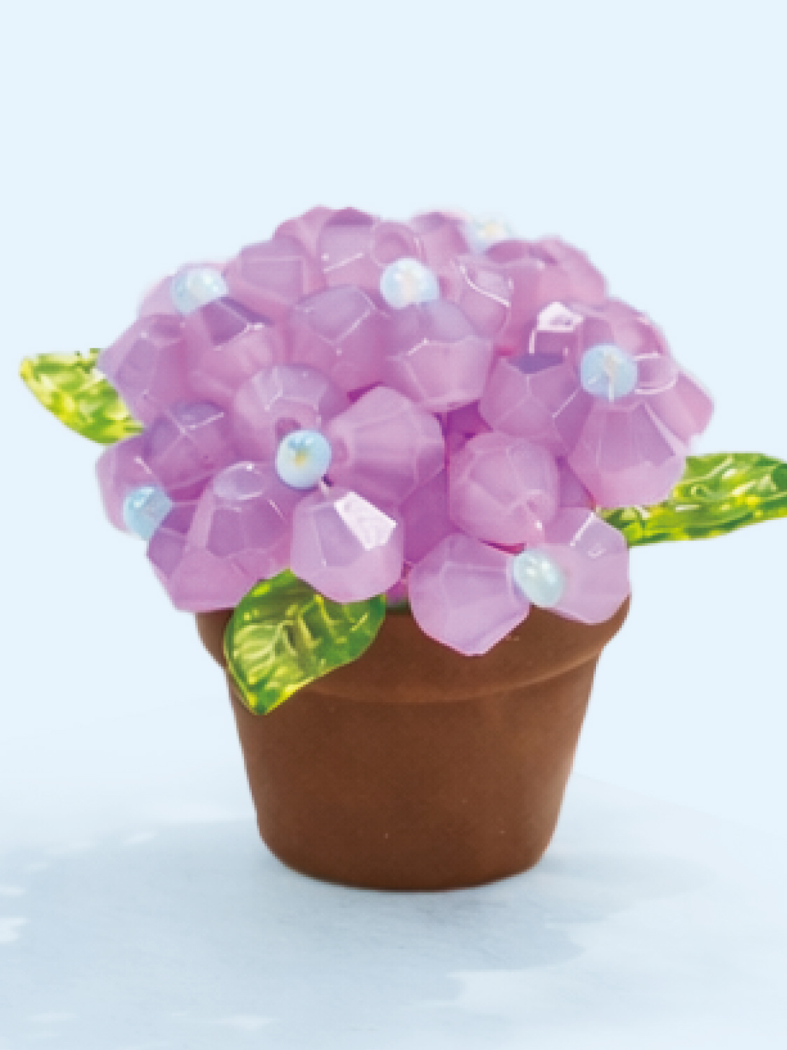 비즈 꽃 화분 DIY 퍼플