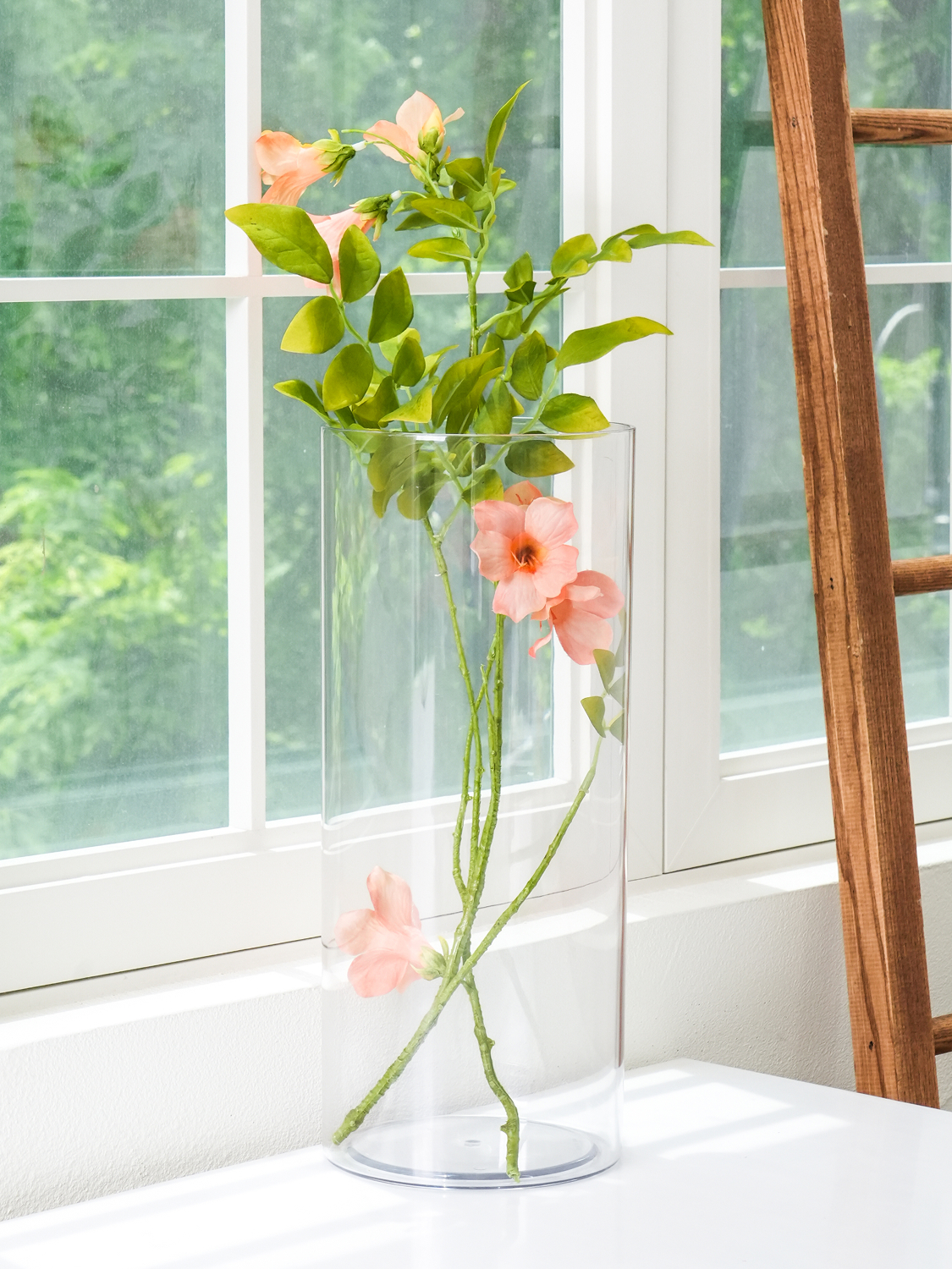 플라스틱 투명 화병 35 cm