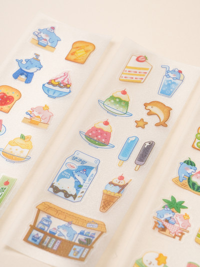 Bingdol Bingdol Transparent Glitter Stickers 3 Sheets