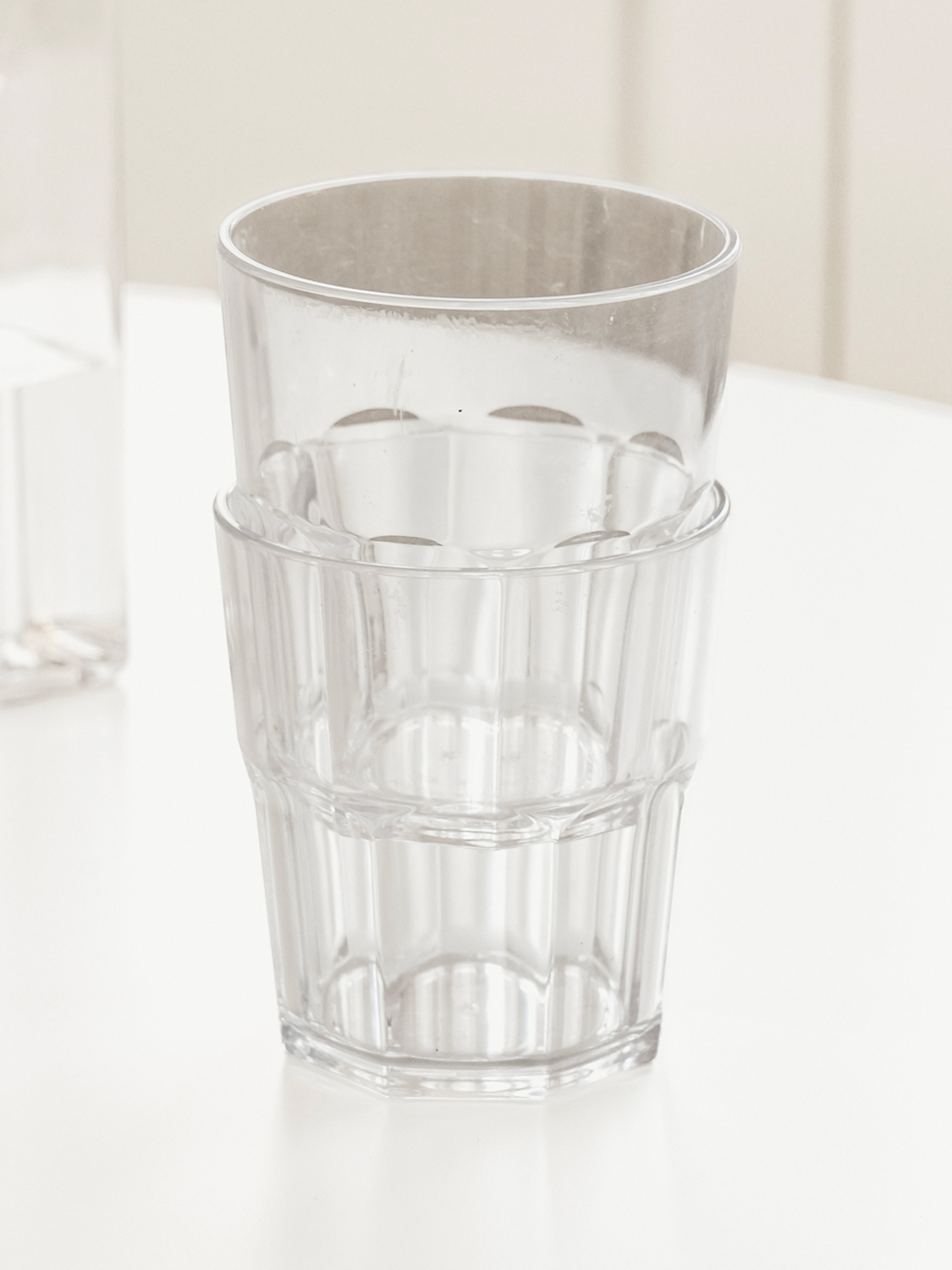 플라스틱 기본 물컵 250 ml 2개입
