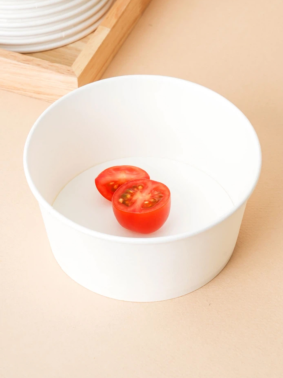 무지 종이 용기 520 ml 18개입