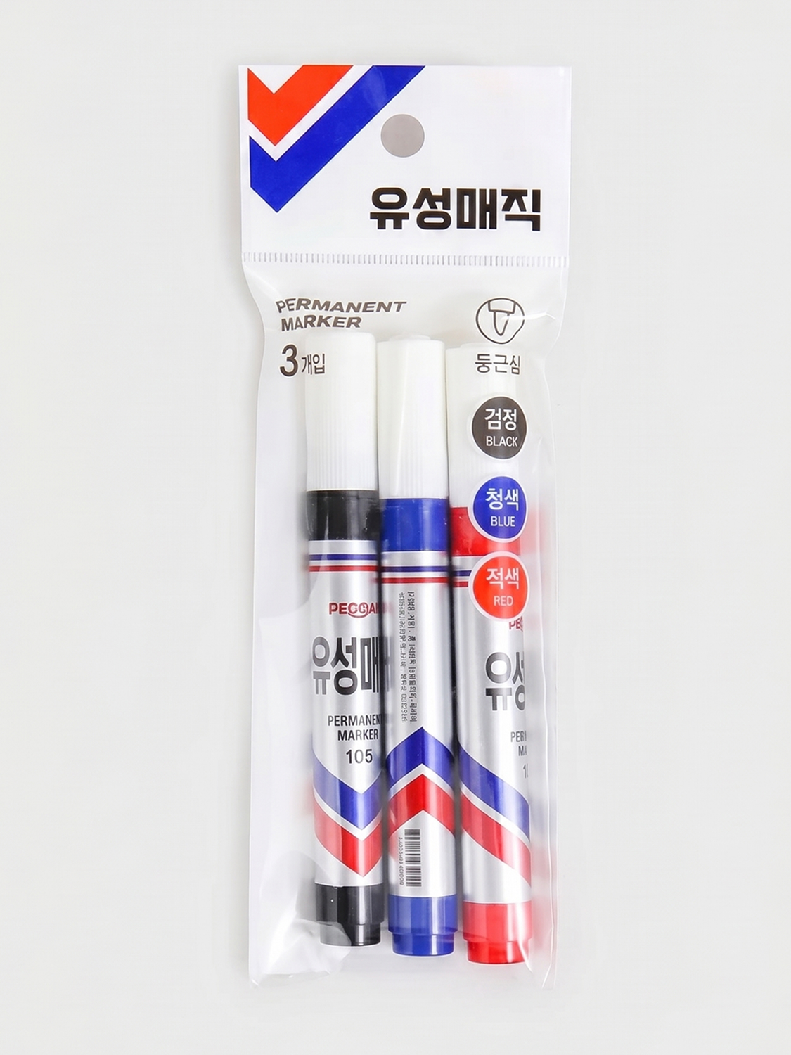 둥근닙 유성마카 혼합 3개입