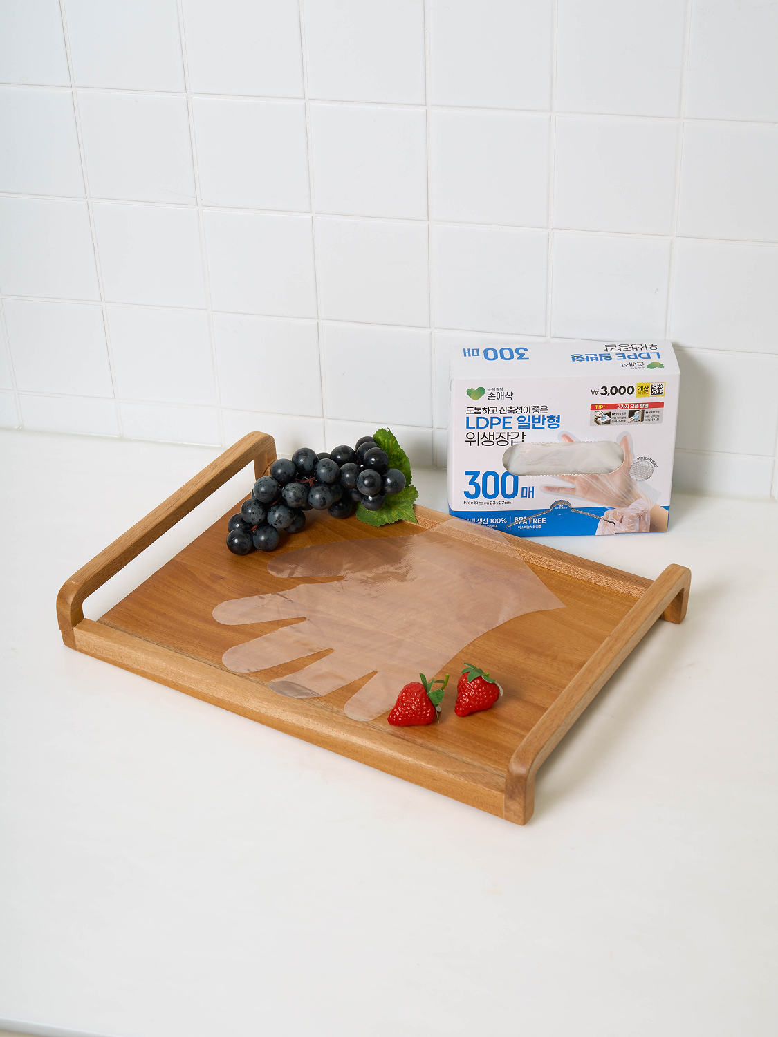 손애착 위생장갑 LDPE 300매입
