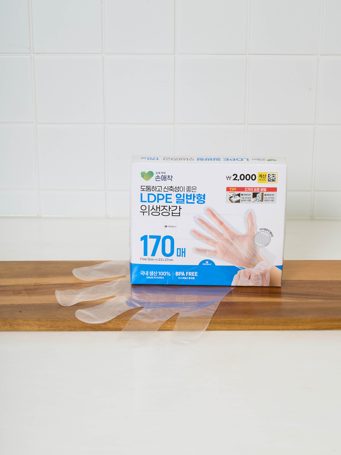 Перчатки гигиенические LDPE 170 шт.