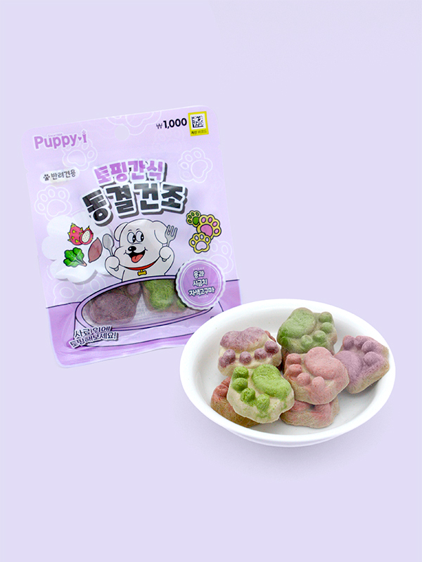 [펫] 퍼피아이 토핑간식 동결건조 발바닥 15 g