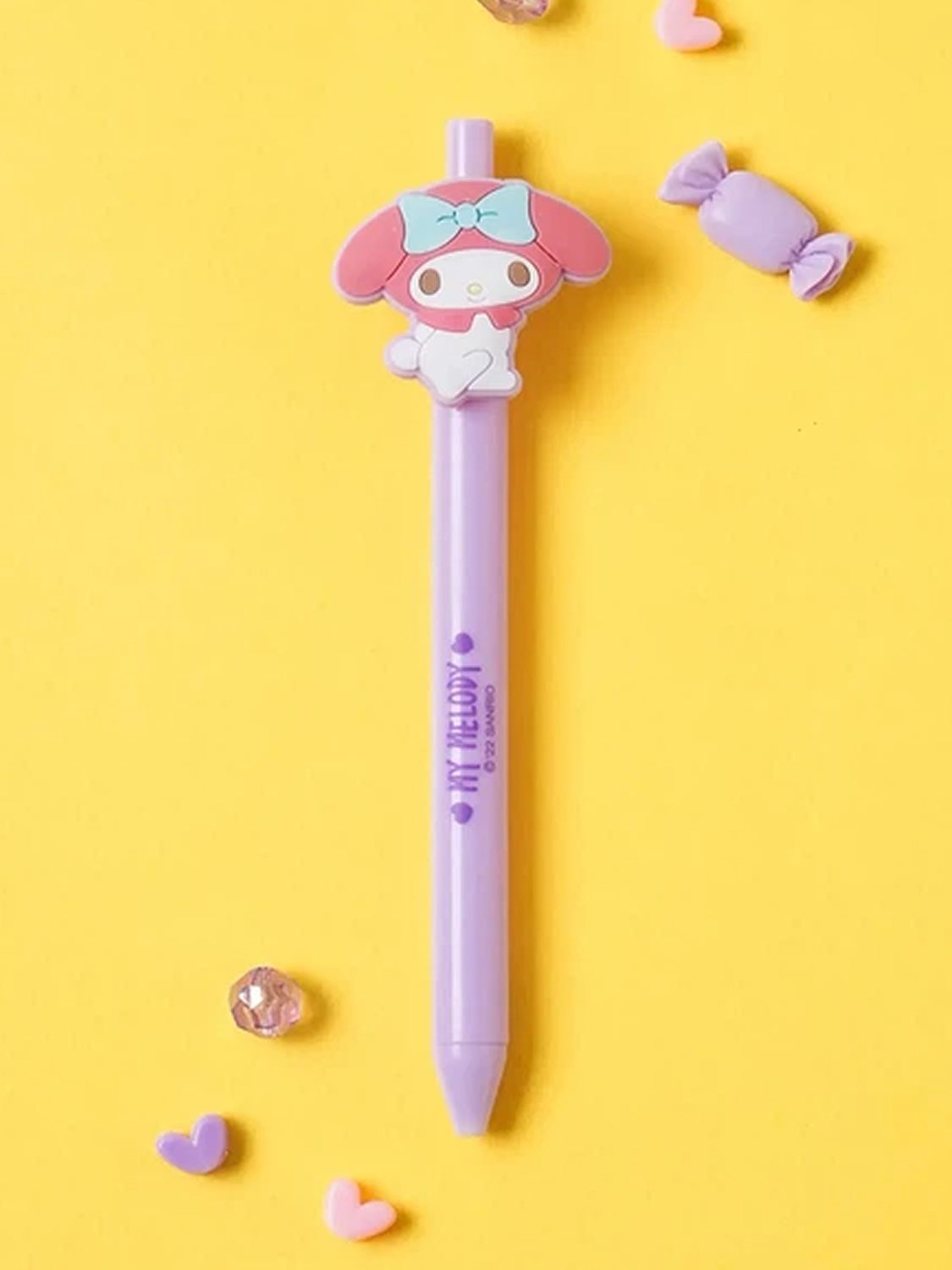 마이멜로디 캐릭터 볼펜 검정 0.5 mm 퍼플