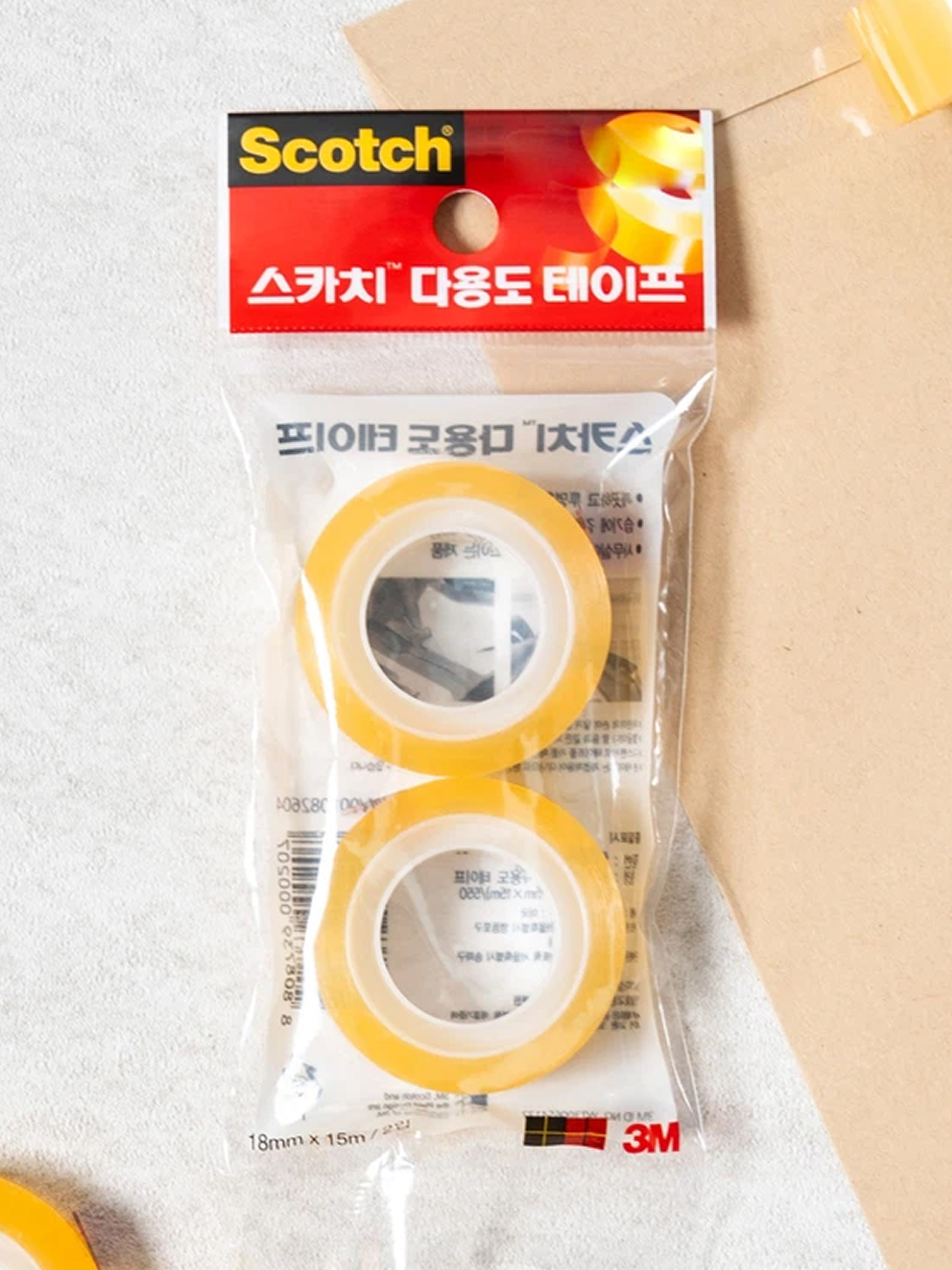 3M 스카치 다용도 테이프 리필 18mmX15m 2개입 