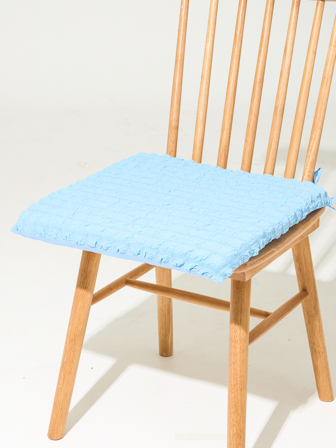 버블 시어서커 사각 방석 40 X 40 cm 블루