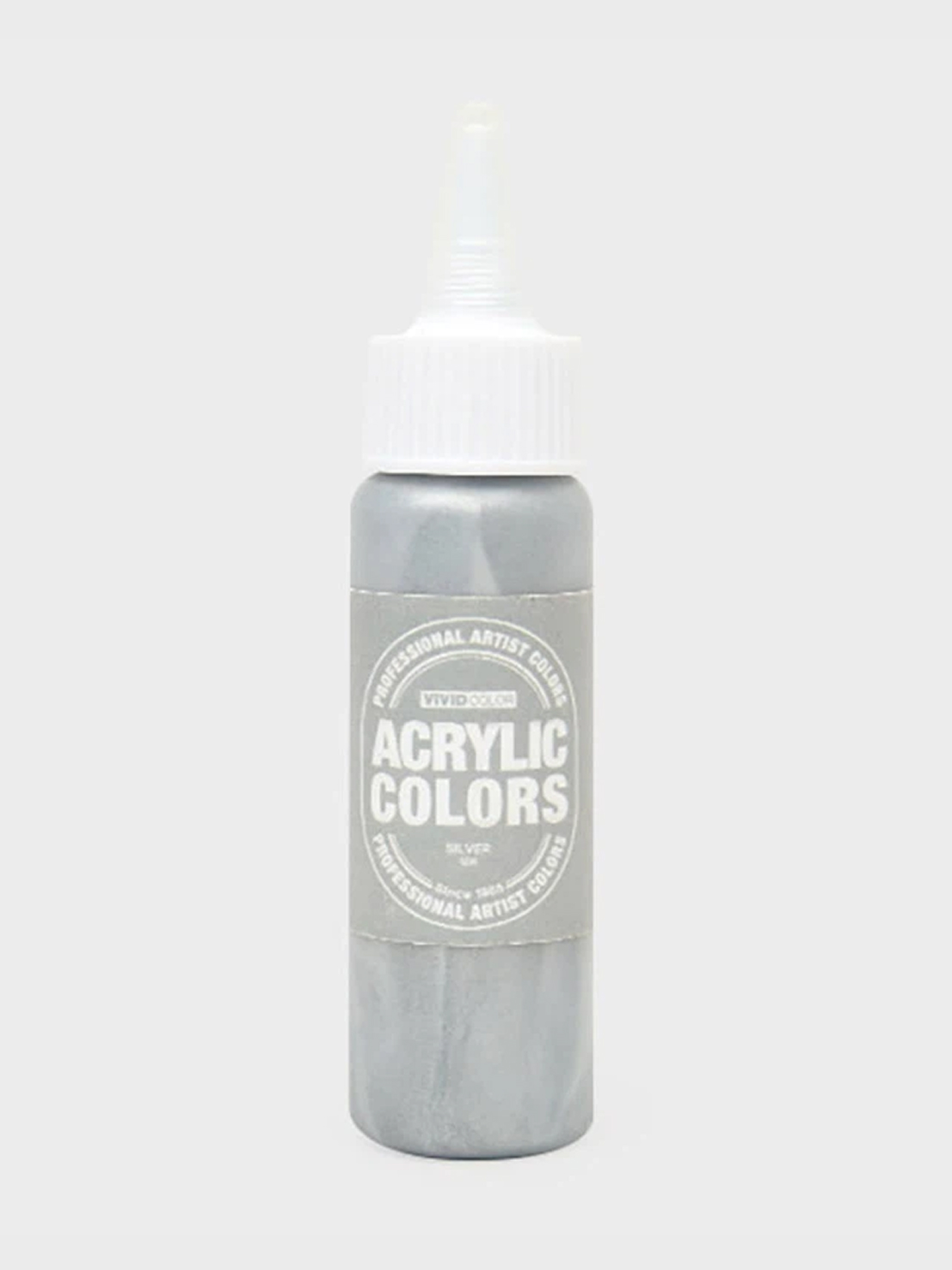 종이나라 비비드칼라 아크릴물감 60ml 실버