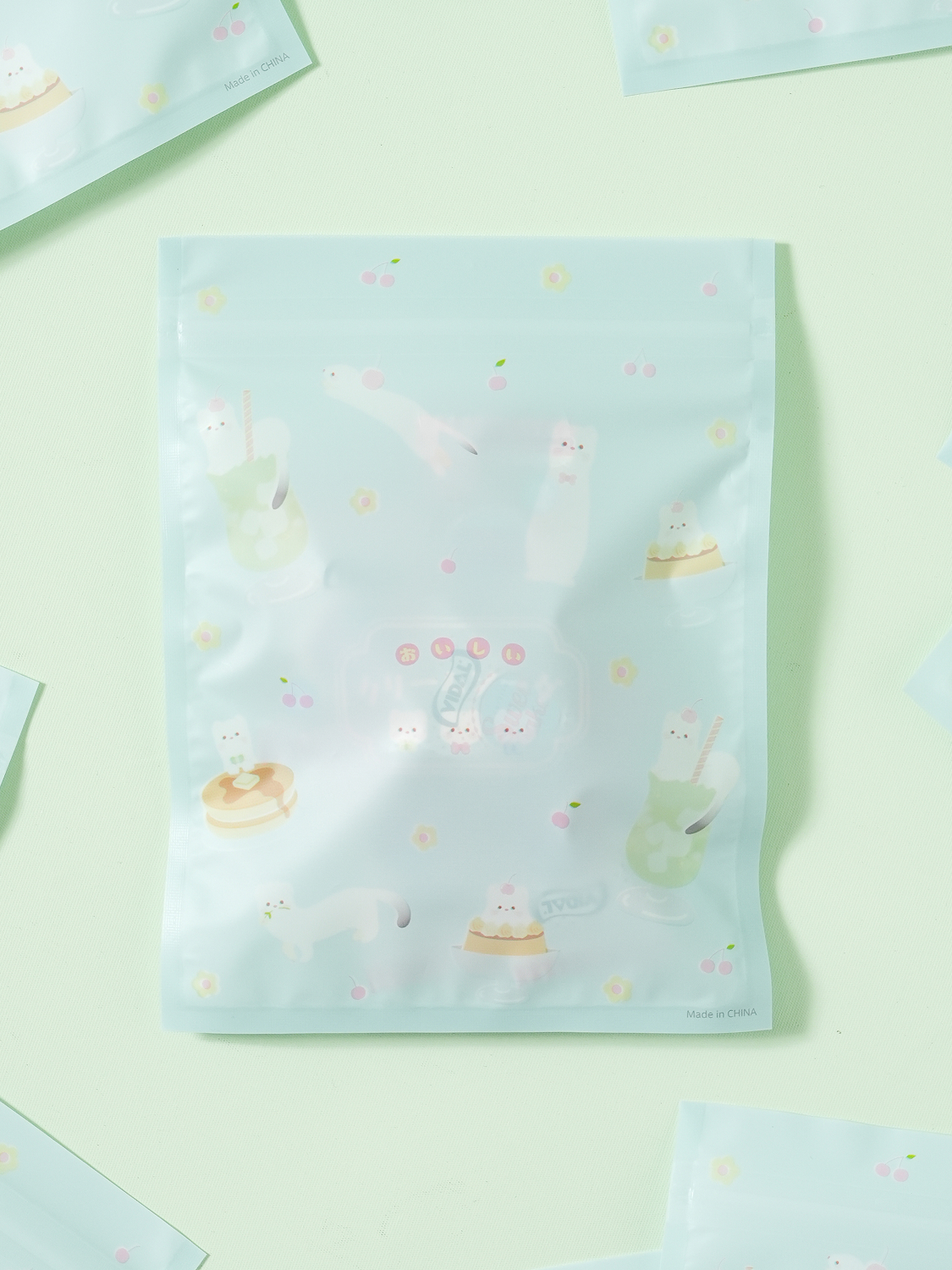 크림소다 반투명 지퍼백 10매입