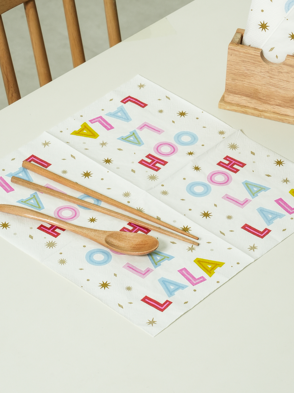 디자인 레터링 냅킨 (약33x33 cm) (15매)