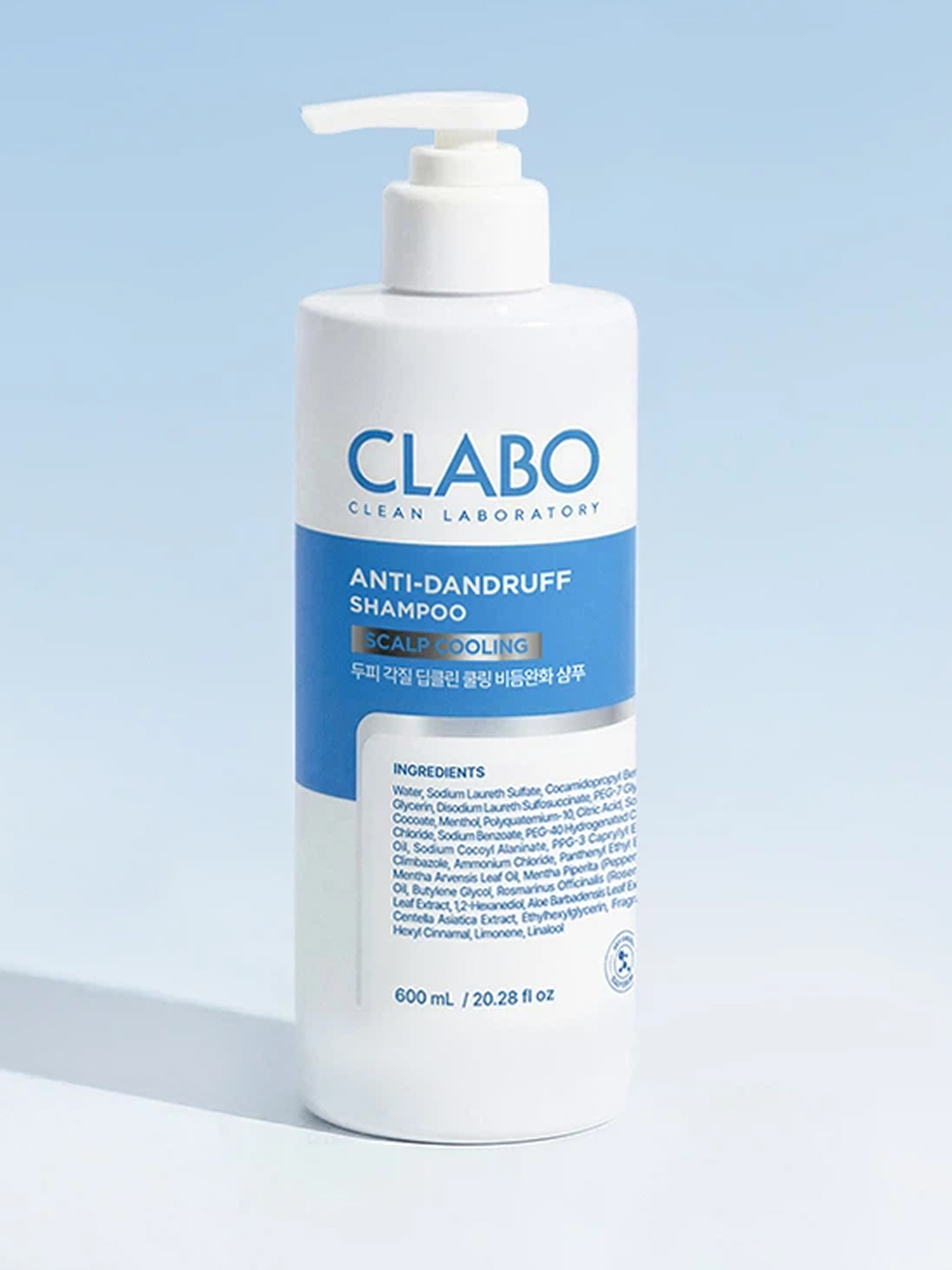 클라보 두피각질 딥클린 쿨 비듬완화 샴푸 600 ml