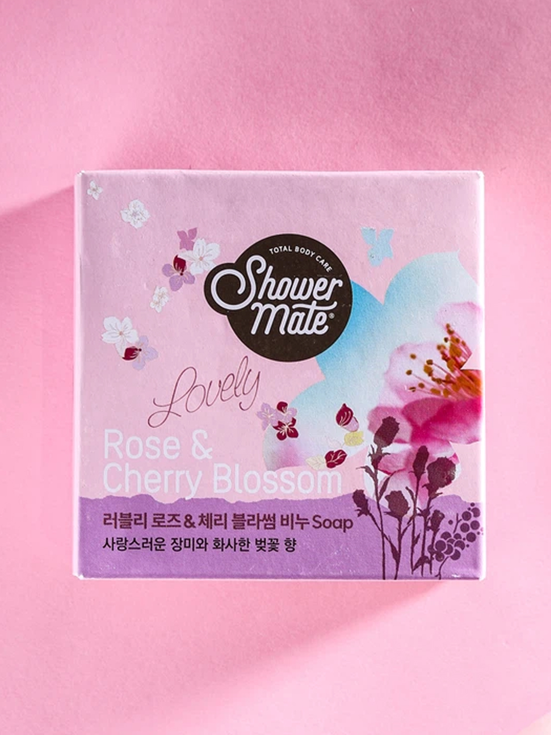 샤워메이트 비누 90g 러블리 로즈＆체리 블로섬