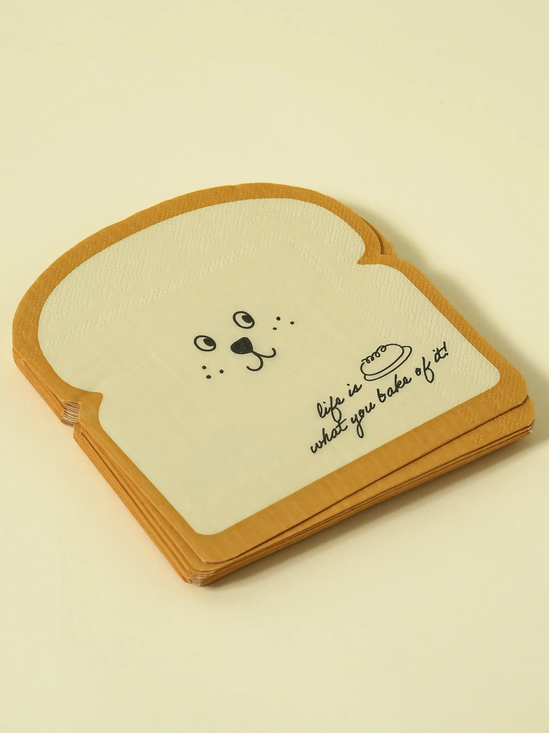 식빵 모양 디자인 냅킨 33 X 33 cm 15매입