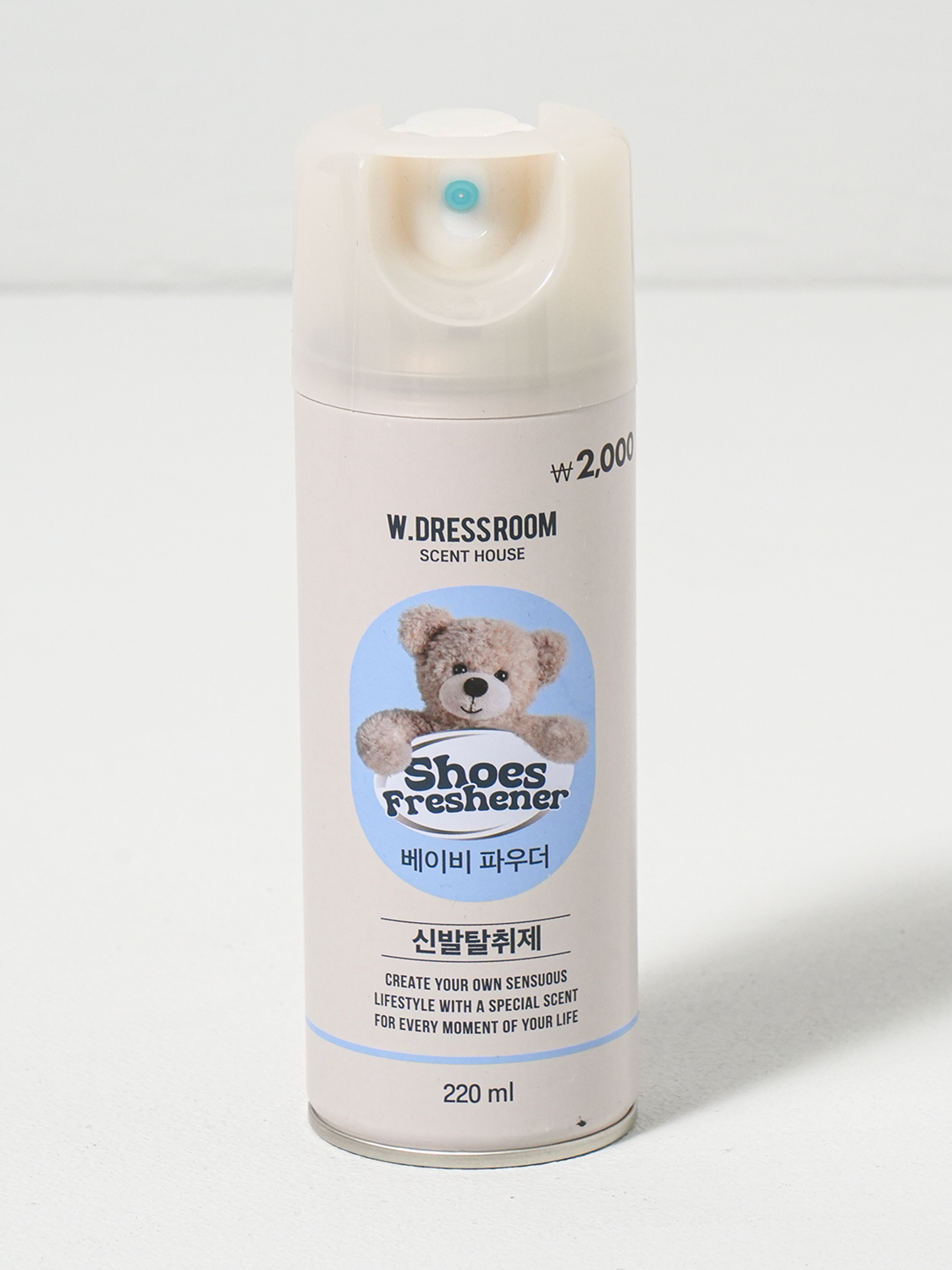 더블유드레스룸 신발 탈취제 220 ml 파우더향