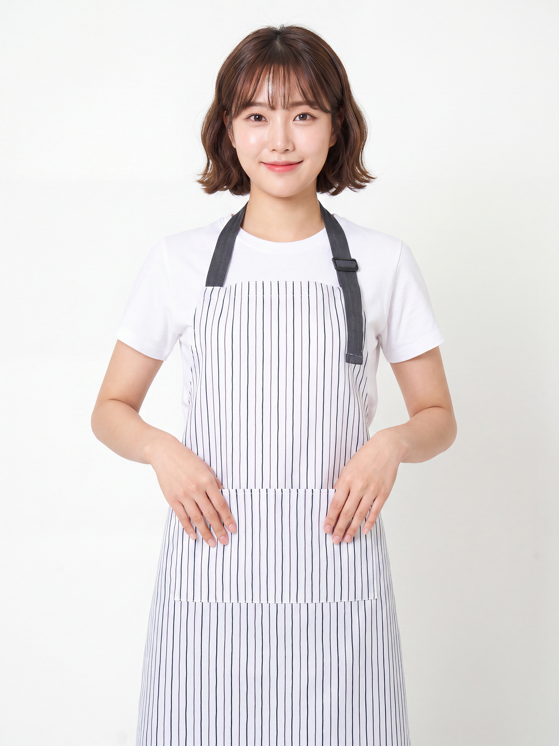 목끈 길이 조절 방수 앞치마