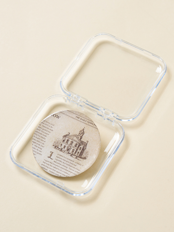 Can Badge Storage Case 7.5 X 7.5 cm, 2 Pieces