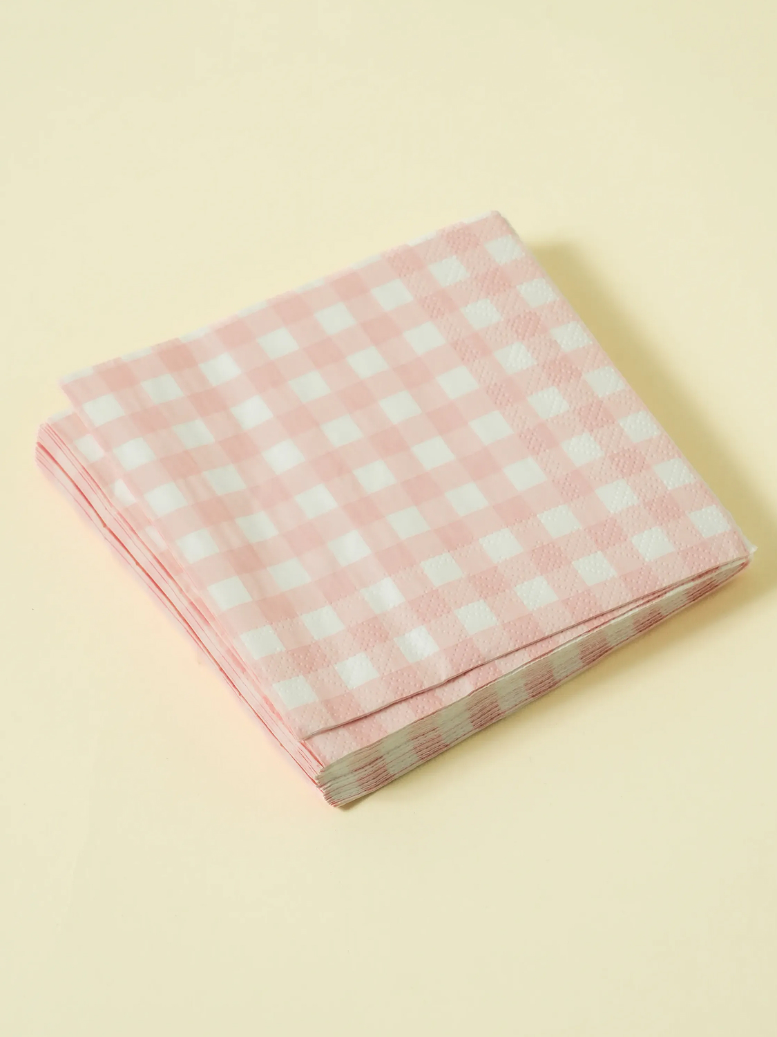 핑크 체커보드 냅킨 25 X 25 cm 20매입