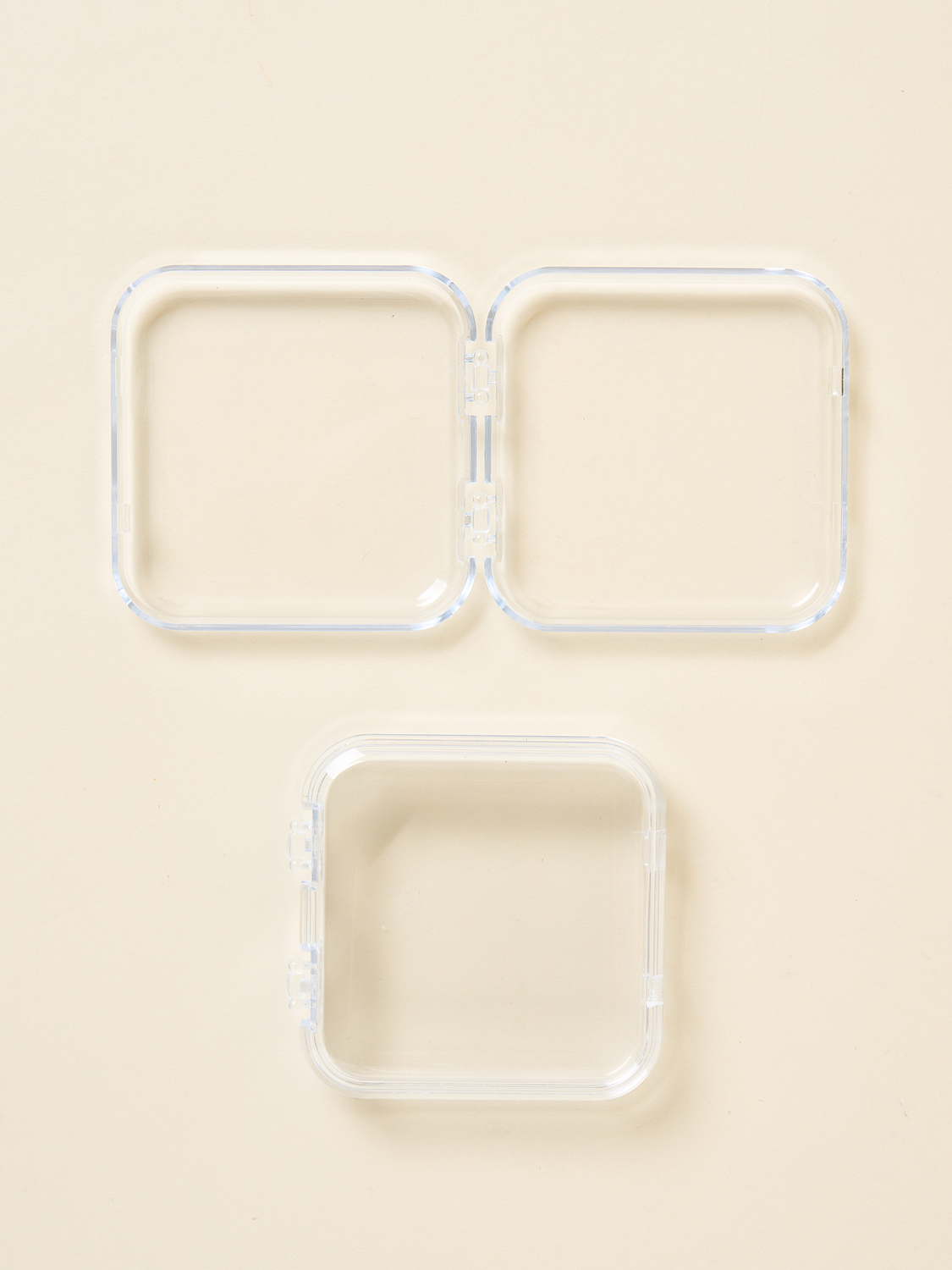 캔뱃지 수납 케이스 7.5 X 7.5 cm 2개입