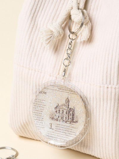 Can Badge Glitter Cover Keyring, 3 Pieces, 6.5 X 6.5 cm