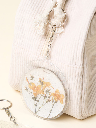 Can Badge Glitter Cover Keyring, 3 Pieces, 8.3 X 8.3 cm